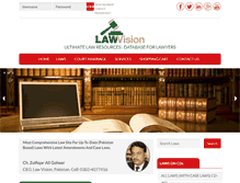 Tablet Screenshot of lawvisionpk.com